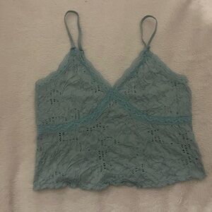 Blue S women’s crop top